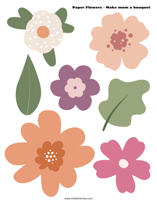 Flowers for mom | Printable gift