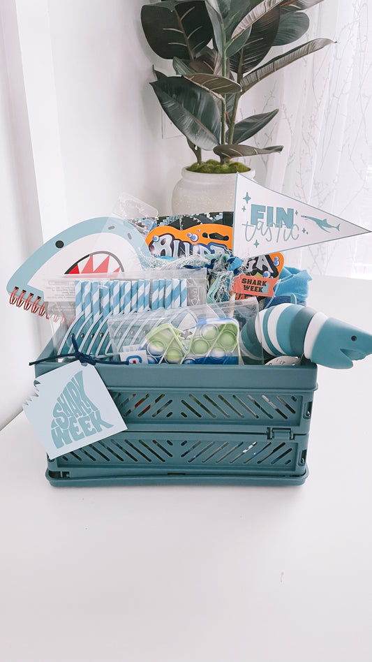 JAWsome Shark Week Printable Pack | Tags, Pennants, Coloring Pages & Activities