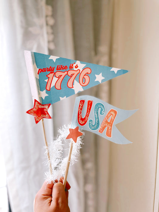Party like it's 1776 | Printable tags