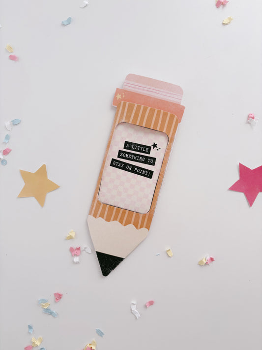 Pencil Gift Card Holder | Printable Gift Card Holder