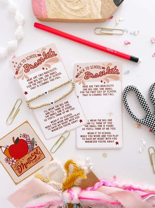 Back to School Bracelets printable | Printable gift