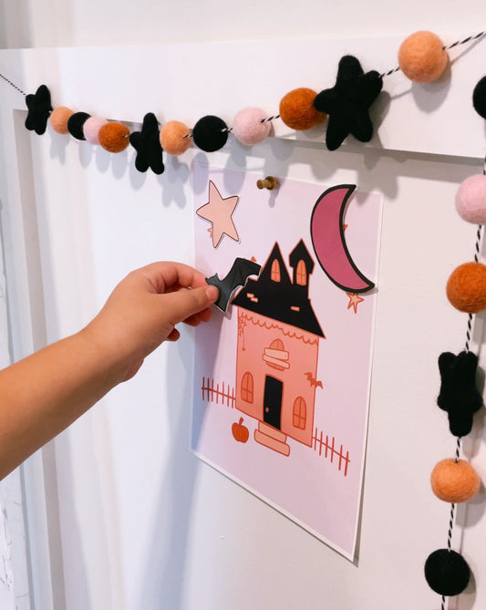 Haunted House Craft and Coloring | Printable play