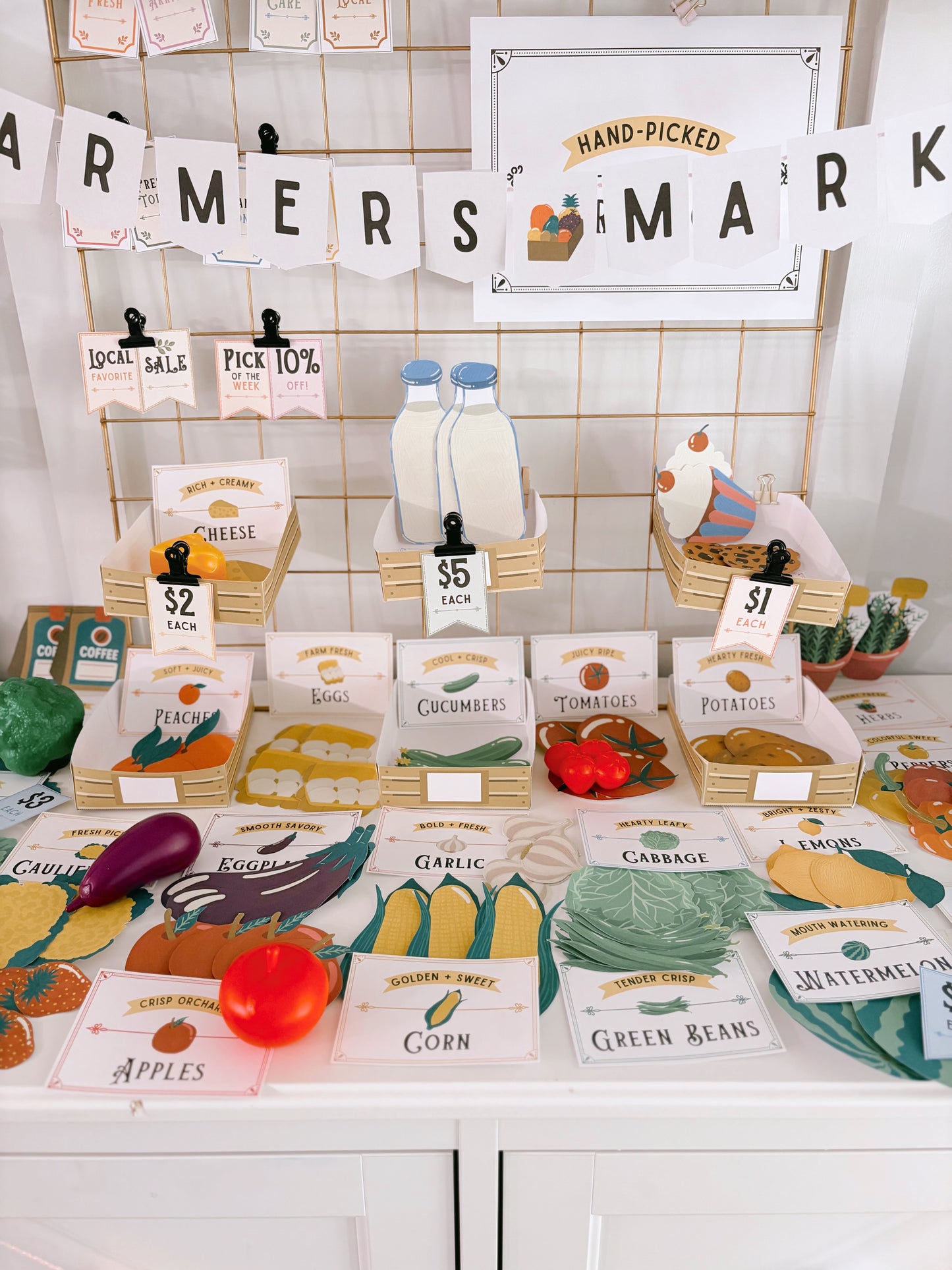 Farmer's Market Pretend Play Collection | Printable Play
