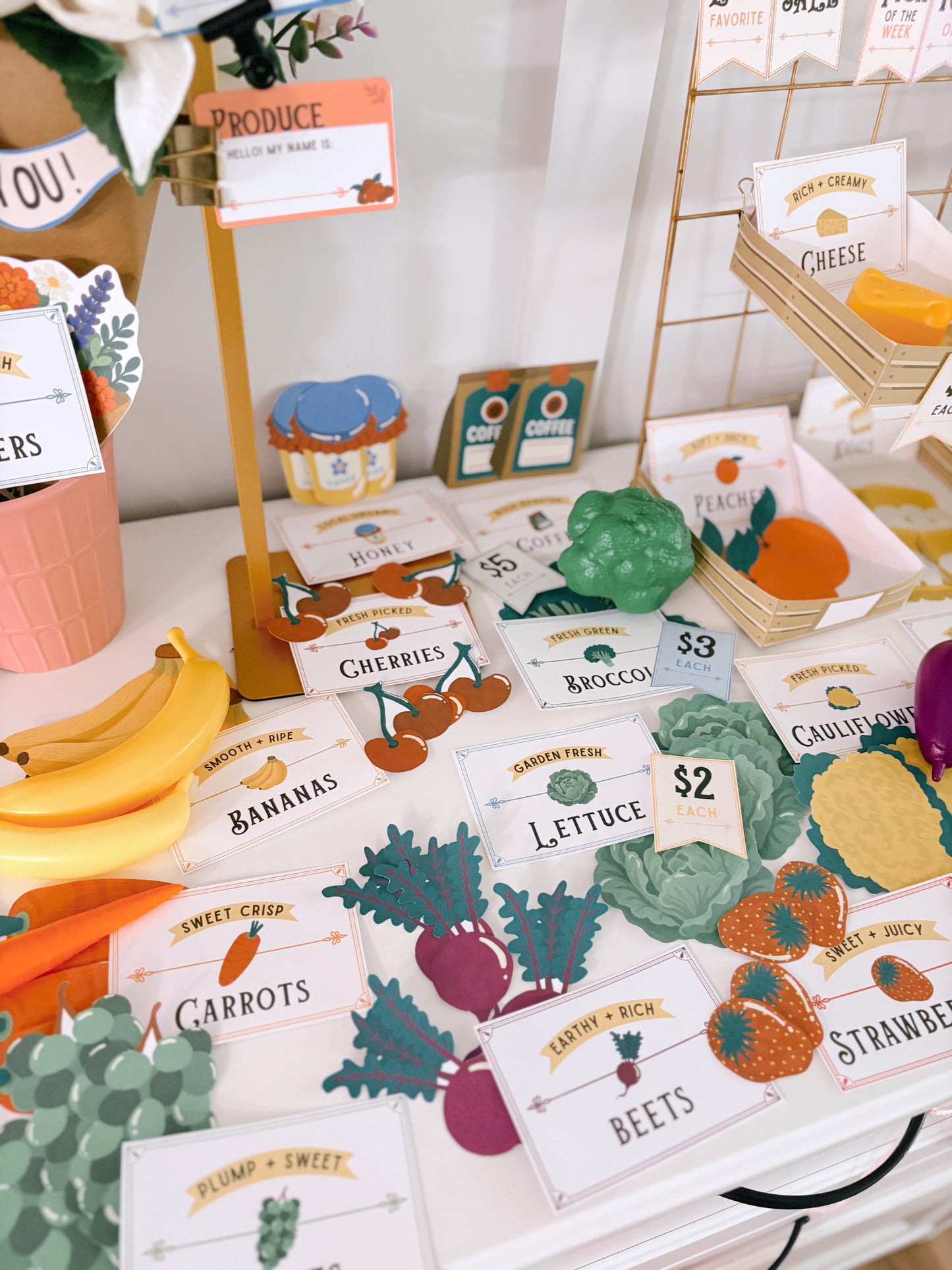 Farmer's Market Pretend Play Collection | Printable Play