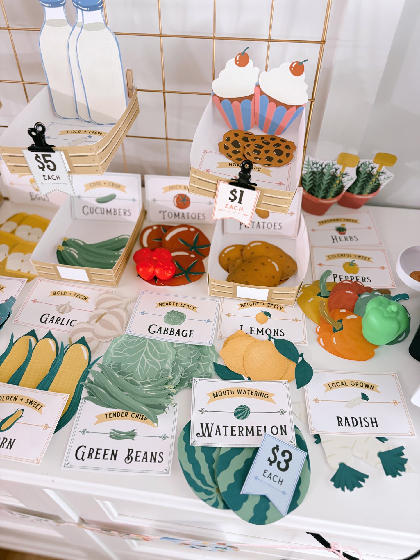 Farmer's Market Pretend Play Collection | Printable Play