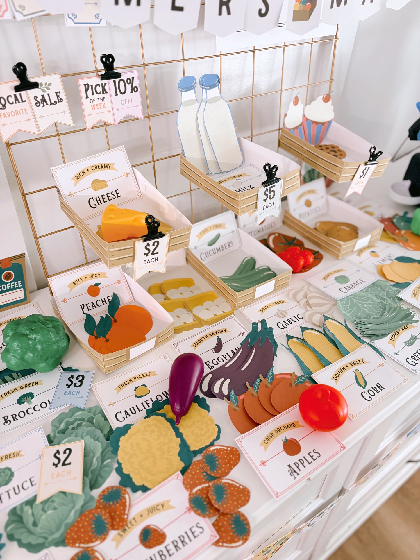 Farmer's Market Pretend Play Collection | Printable Play