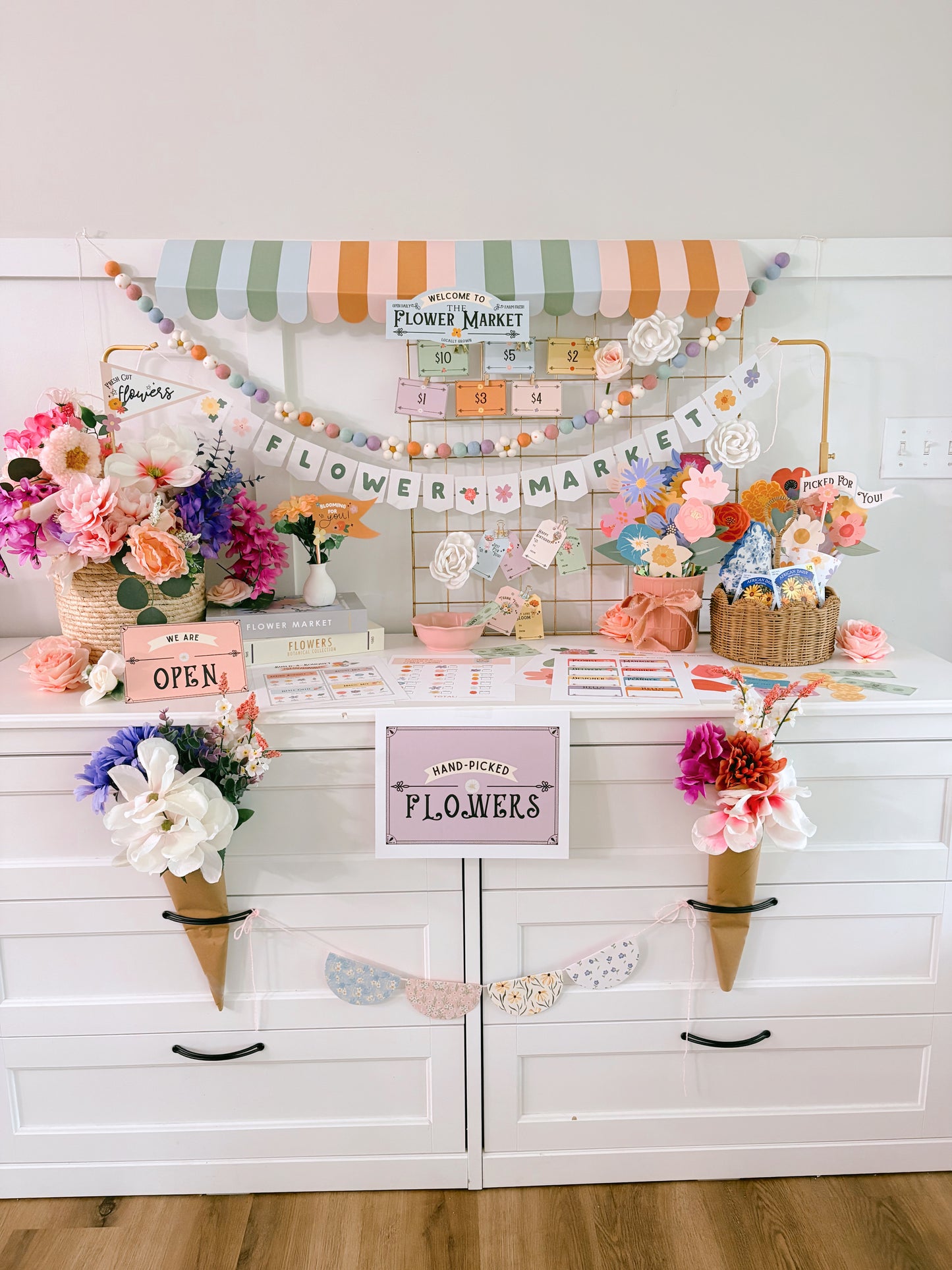 Flower Market Pretend Play Collection | Printable Play