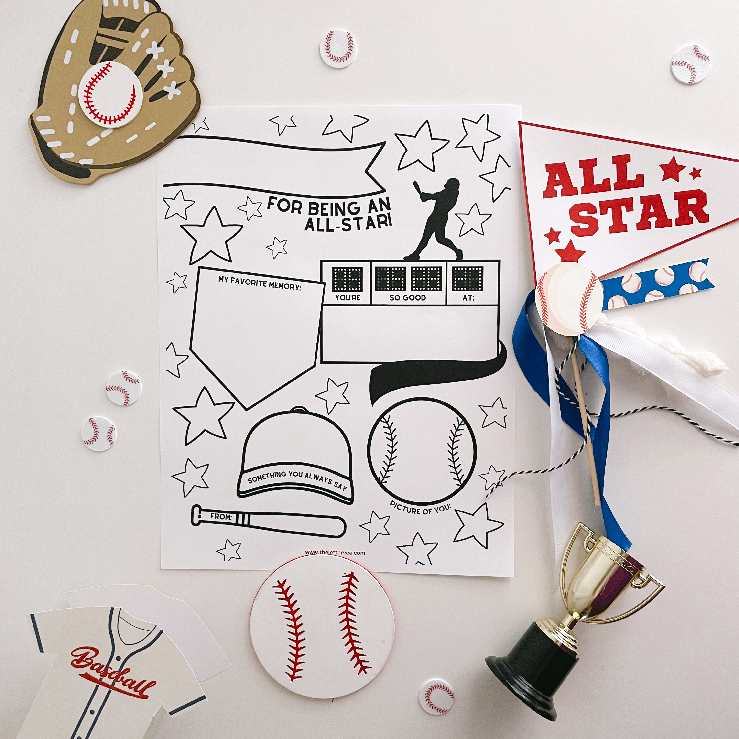 All Star Dad | Father’s Day Printable – The Letter Vee