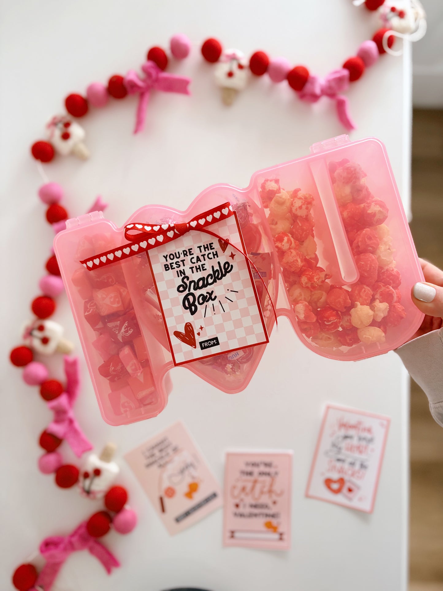 Snackle Box Valentine tags | printable tags
