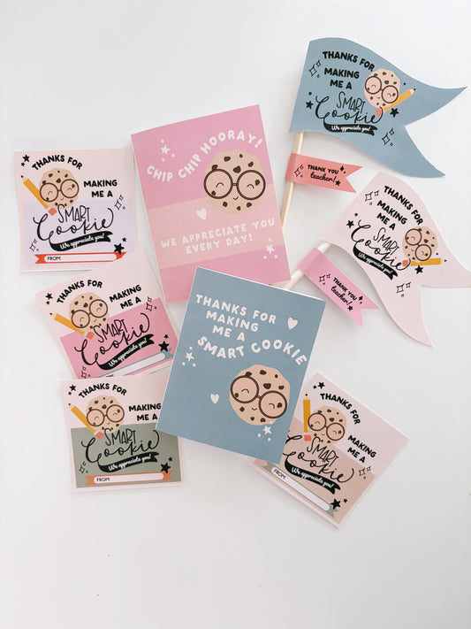 Smart Cookie Teacher Appreciation | Tags and Flags