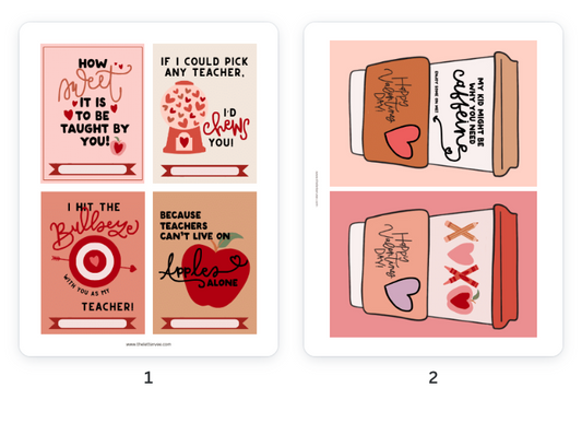 Teacher Valentines | Printable Valentines