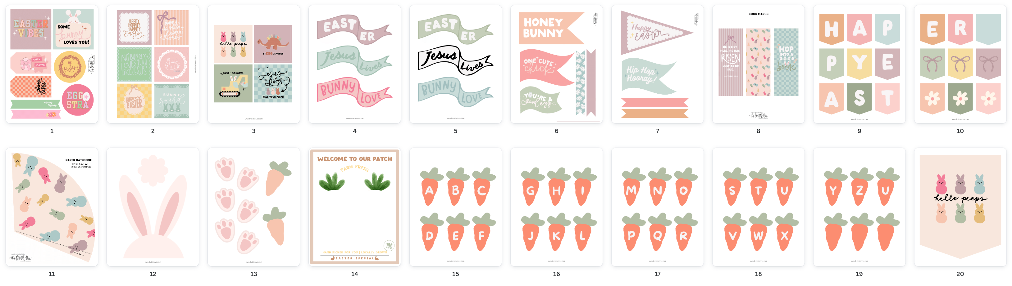 Easter Vol 4 Collection | Printable Collection – The Letter Vee