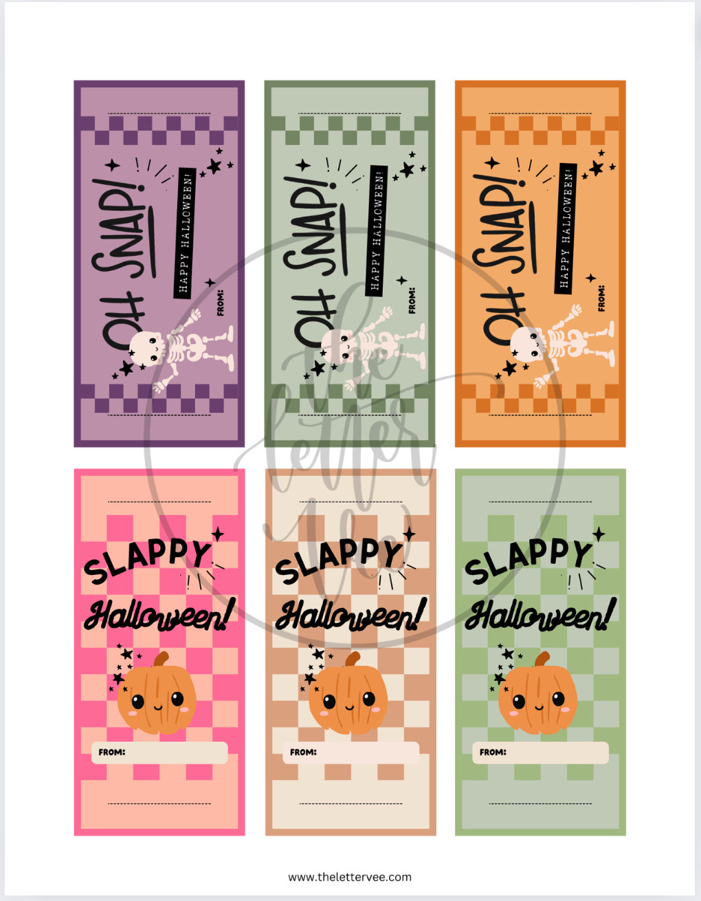 Slappy Halloween | Printable tags