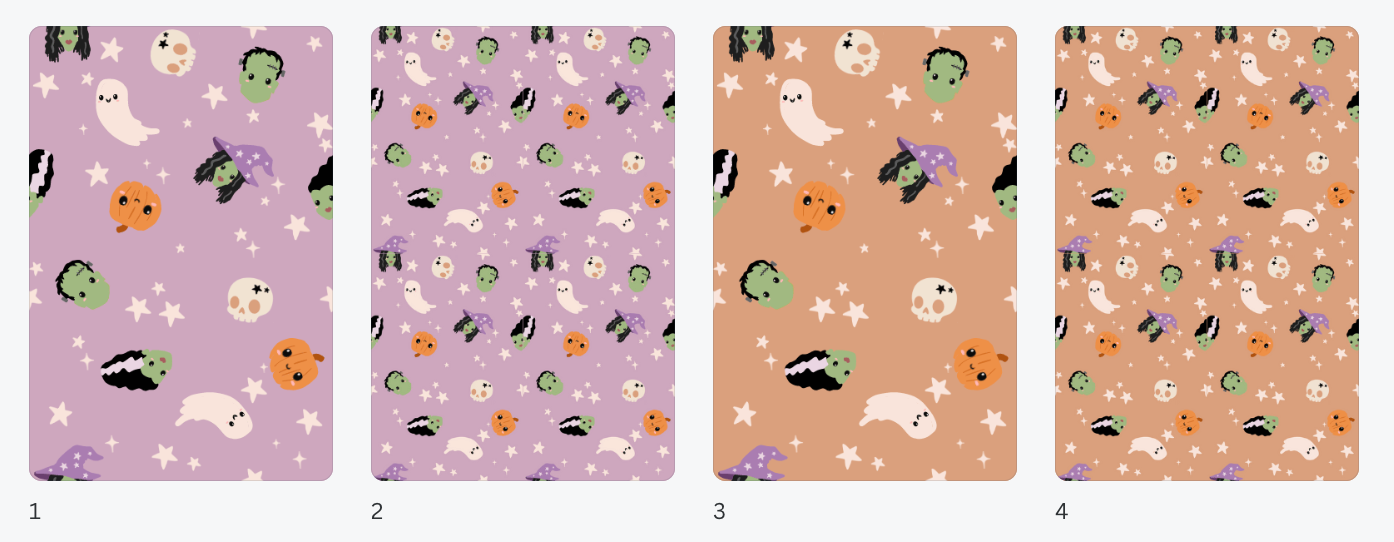 Halloween Monster crew pattern | Repeatable patterns