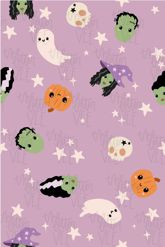 Halloween Monster crew pattern | Repeatable patterns