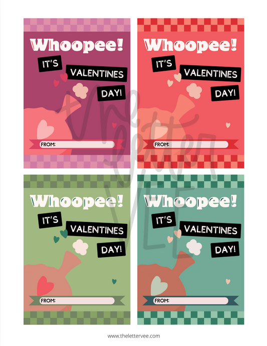 Whoopee Valentines | Printable Valentines