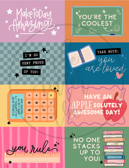 Lunch Box Notes Vol. 2 | FREE Printable
