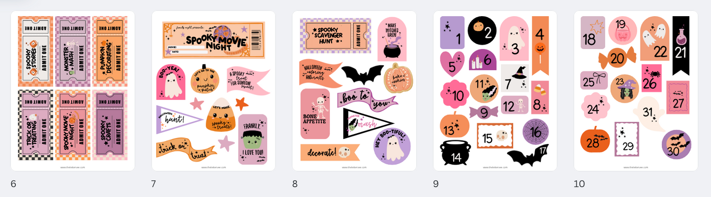 Halloween Advent Countdown | Printable Countdown