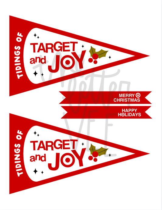 Tidings of Target and Joy | Crisp Collective X The Letter Vee Collab flags
