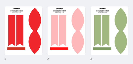 Christmas Paper Bows | Printable Bows