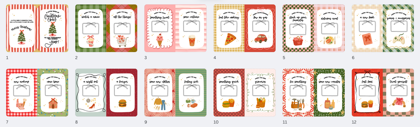 Gift Card Book | Printable Gift