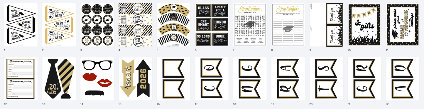 Graduation 2026 | Printable Collection
