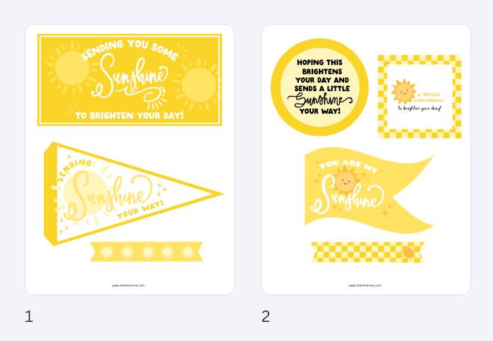 Just Add Sunshine | Printable Sunshine Gift set