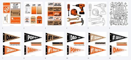 Dad Depot Father's Day Collection | Father's Day Printables