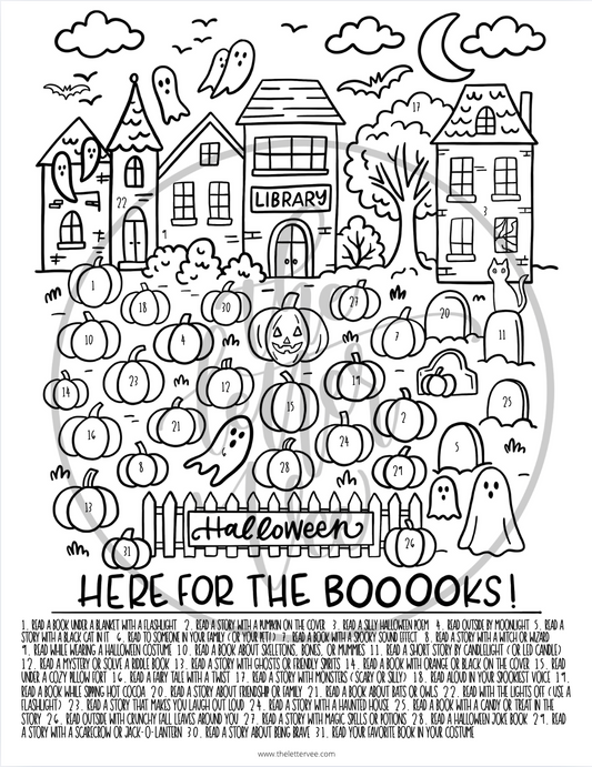 Halloween Reading Advent Countdown | The Letter Vee x Little Books & Nooks