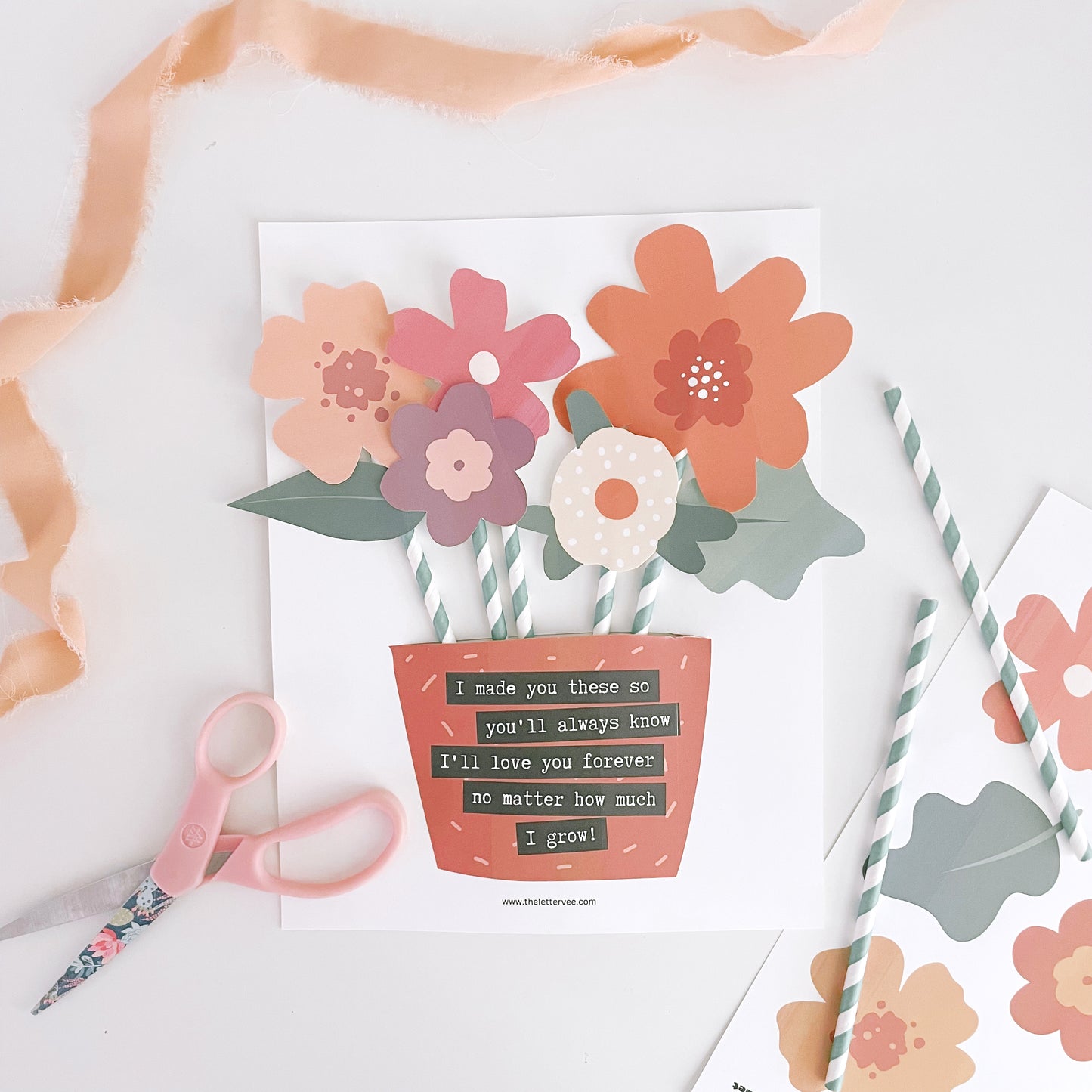 Flowers for mom | Printable gift