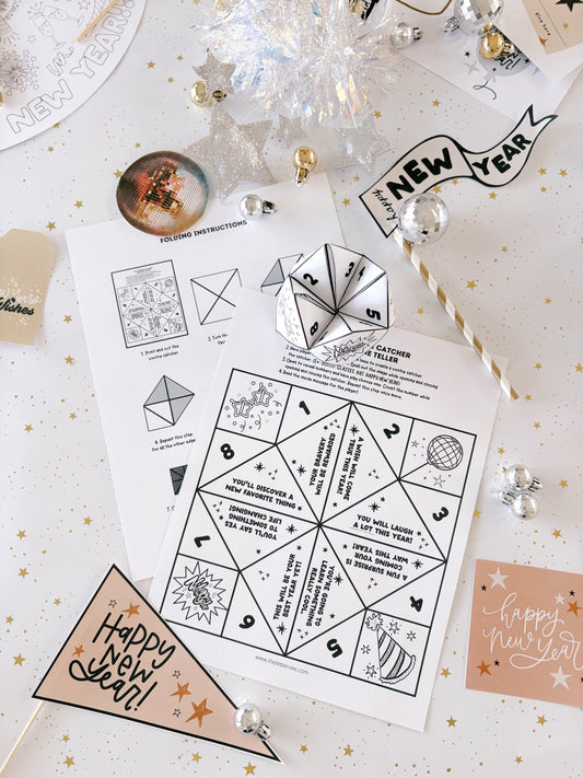 New Year's Cootie Catcher/Fortune Teller | Printable Activity