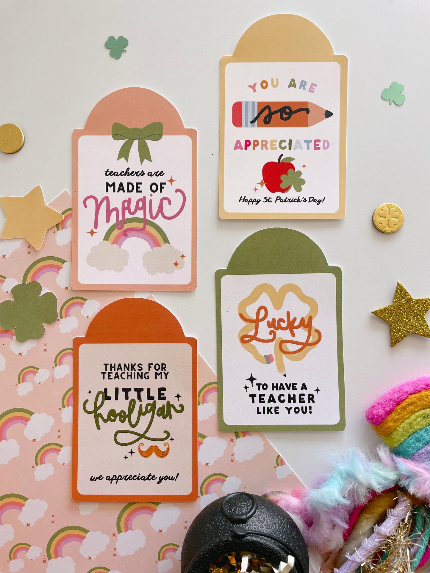 St. Patrick's Day Teacher Tags | Teacher Appreciation