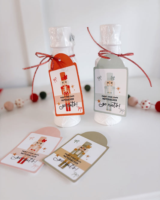 Paint a Nutcracker tags | Printable Tags