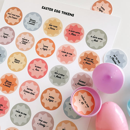 Easter Egg tokens | Printable activity