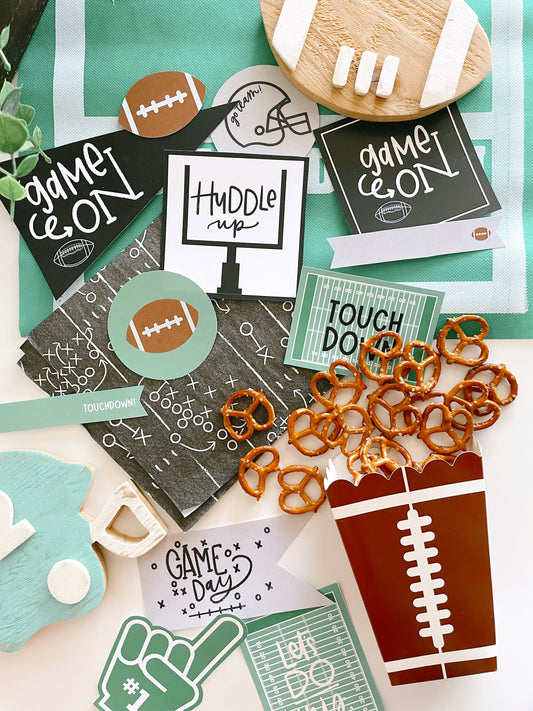 Game Day prints | Football flags and tags