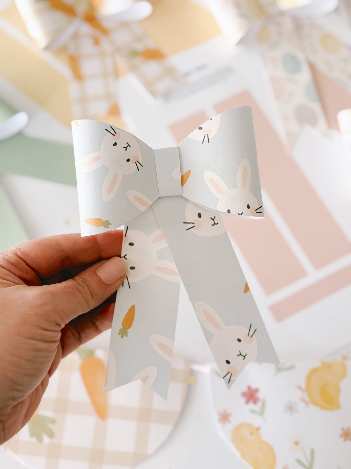 Easter/Spring Paper Bows | Printable Bows