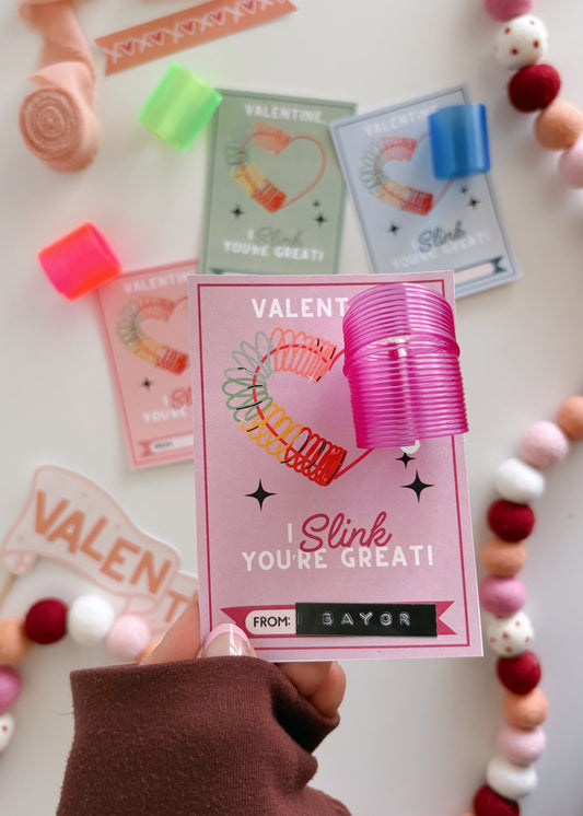 I SLINK you're great Valentines | Printable Valentines