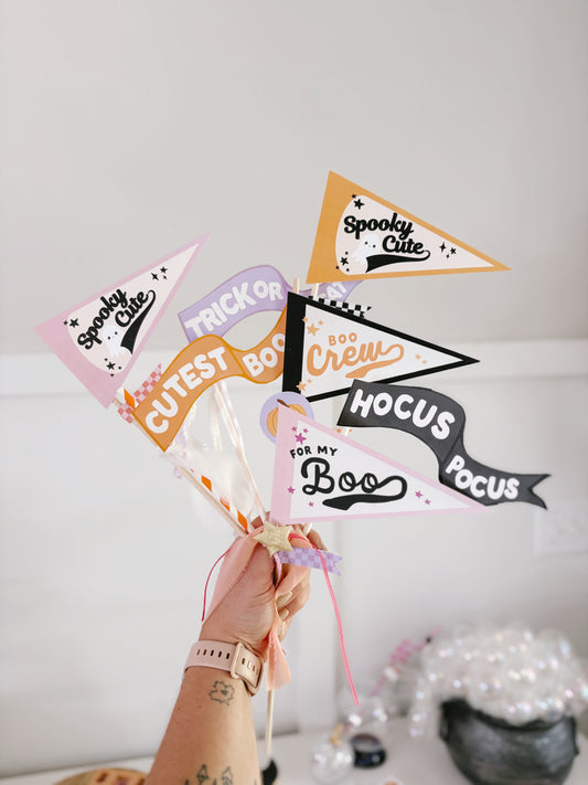 Halloween Vol. 5 Flag + Tags | Printable Flags and Tags