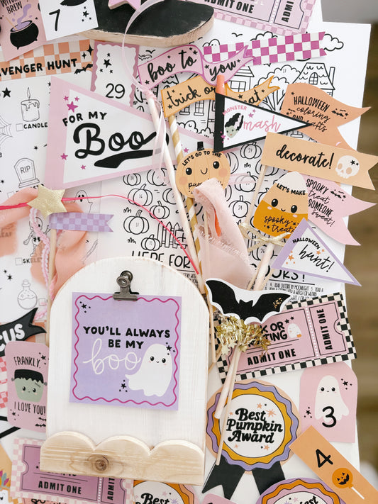 Halloween Vol. 5 Flag + Tags | Printable Flags and Tags