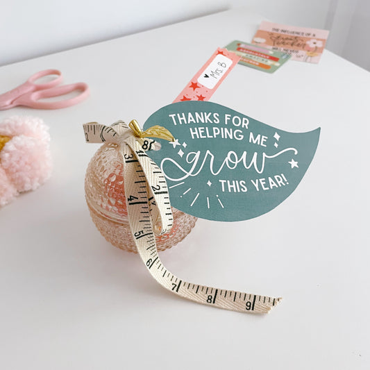 Thanks for helping me GROW | Leaf Tag