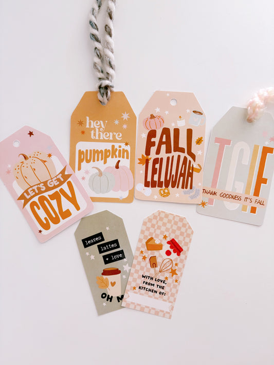 Fall-lelujah Flag + Tags | Printable Flags and Tags