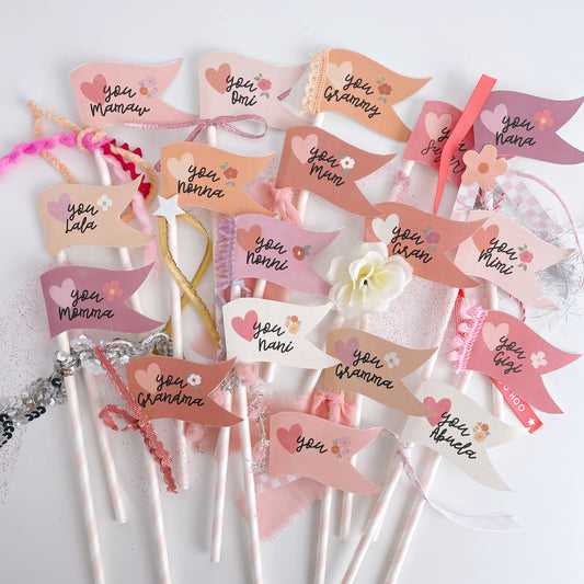 Mother's Day mini flags | Tags and Flags