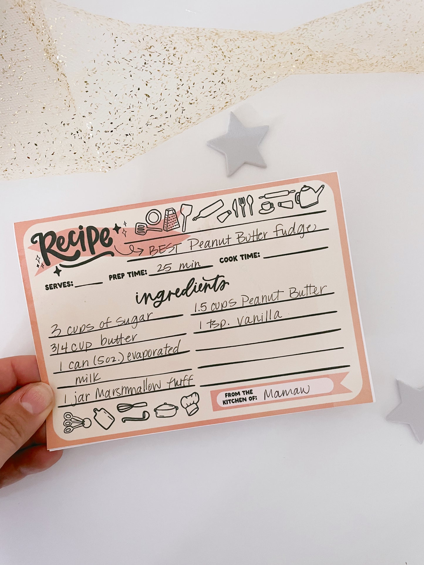 Recipe Card | Printable keepsake