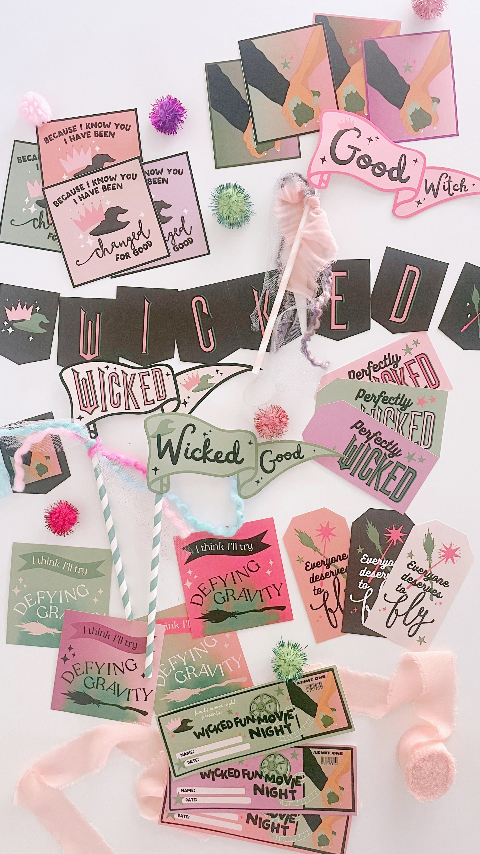 Wicked Movie Bundle | Themed printables – The Letter Vee