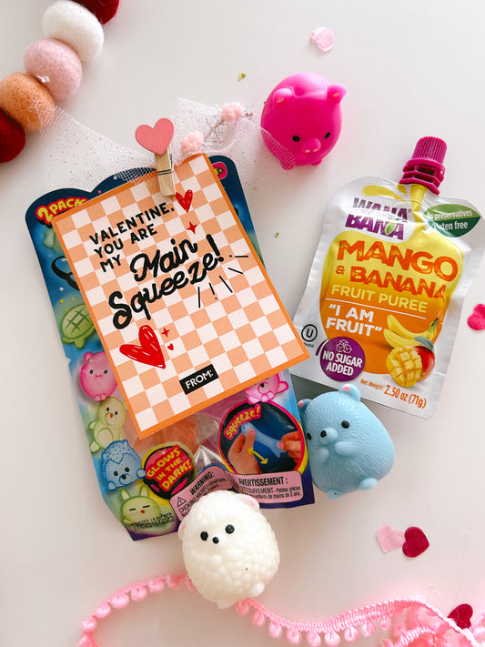 Main Squeeze Valentines | Printable Valentines
