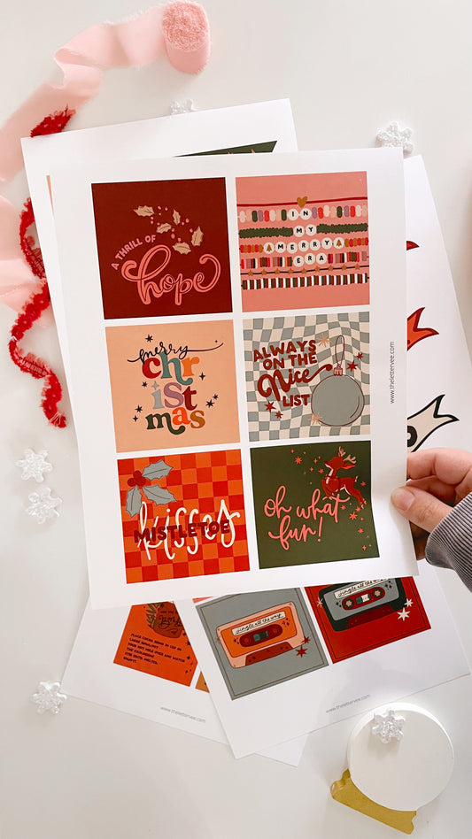Christmas tags and flags | Printable tags