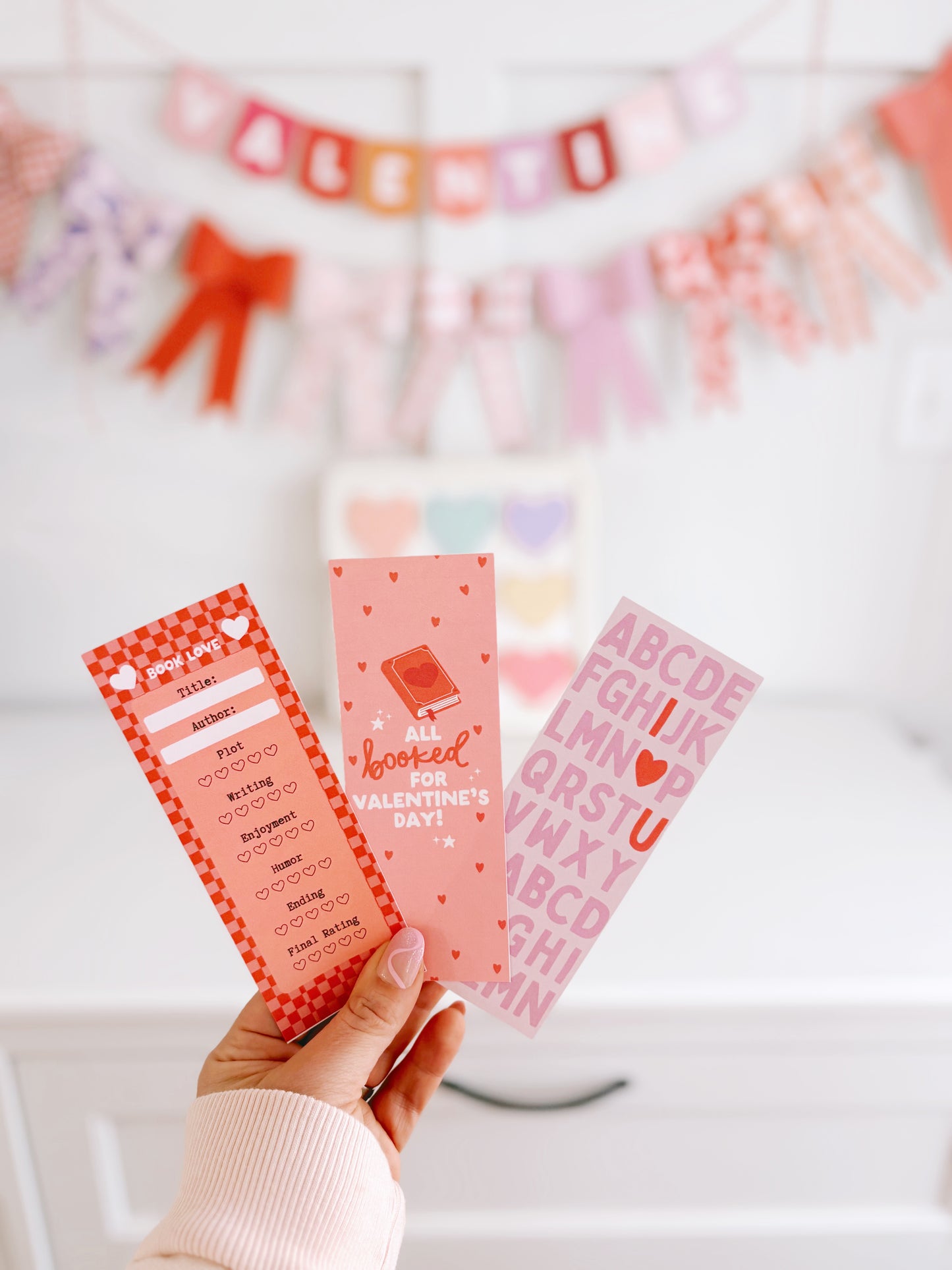 Valentine's Day Bookmarks | printable bookmarks