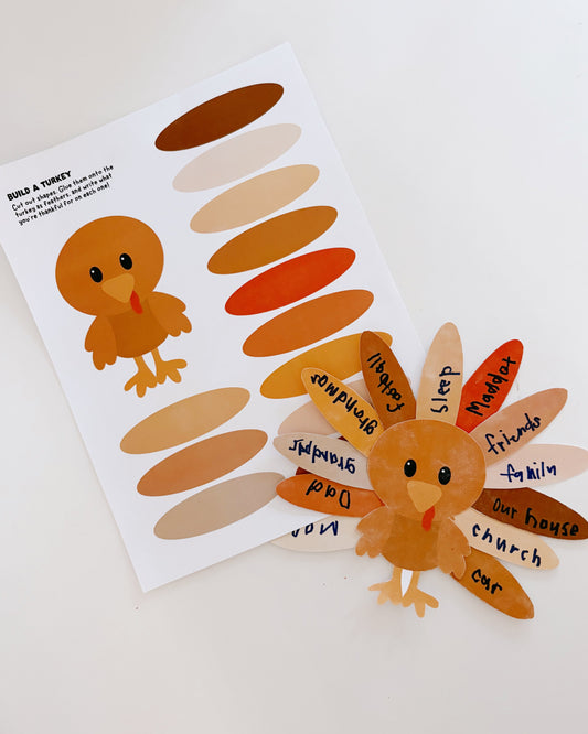 Build-a-Turkey Activity Page | Thanksgiving Activity Page