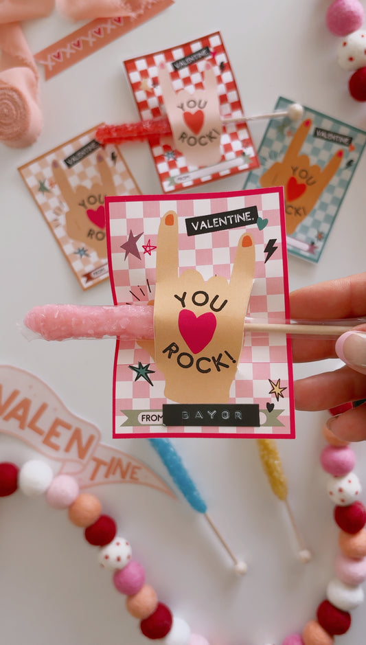 You Rock Valentines | Printable Valentines