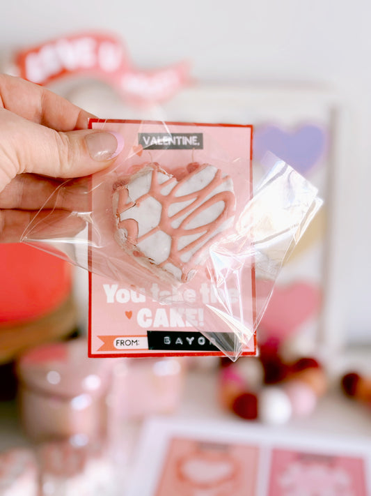 You take the Cake Valentines | Printable Valentines